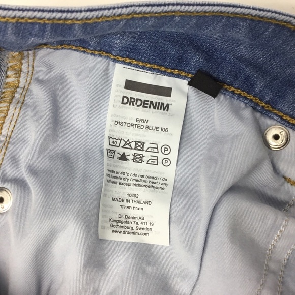 Dr. Denim Erin High-Rise Skinny Jeans in Distorted Blue - Picture 11 of 13